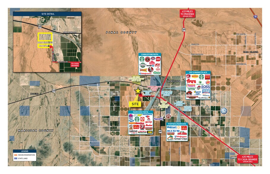 Highway 347 & Highway 238 Maricopa, Maricopa, AZ for sale - Aerial - Image 2 of 2