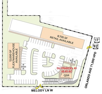 More details for 105 W Melody Ln, Casselberry, FL - Land for Lease