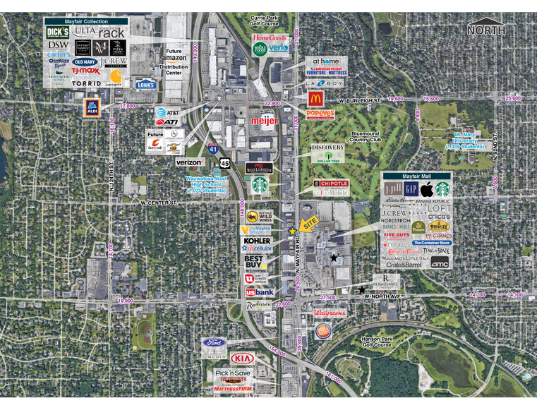 2543-2545 N Mayfair Rd, Milwaukee, WI for sale - Aerial - Image 2 of 2