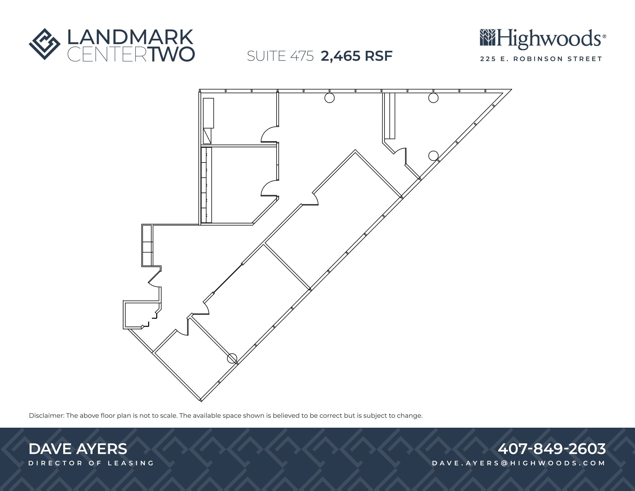 225 E Robinson St, Orlando, FL à louer Plan de site- Image 1 de 1