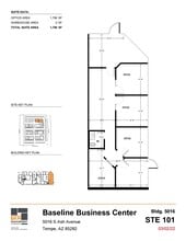 5024 S Ash Ave, Tempe, AZ for lease Floor Plan- Image 1 of 5