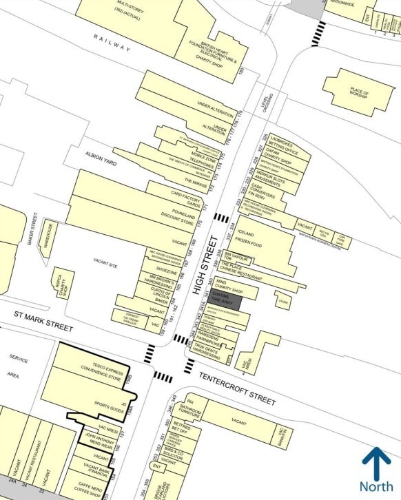 341 High St, Lincoln à louer Goad Map- Image 1 de 1