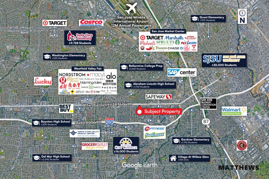 1570 W San Carlos St, San Jose, CA à louer - Photo du bâtiment - Image 3 de 4