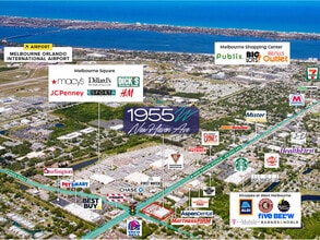 1955 W New Haven Ave, West Melbourne, FL - Aerial map view