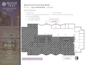 10500 NE 8th St, Bellevue, WA à louer Plan d’étage- Image 2 de 2