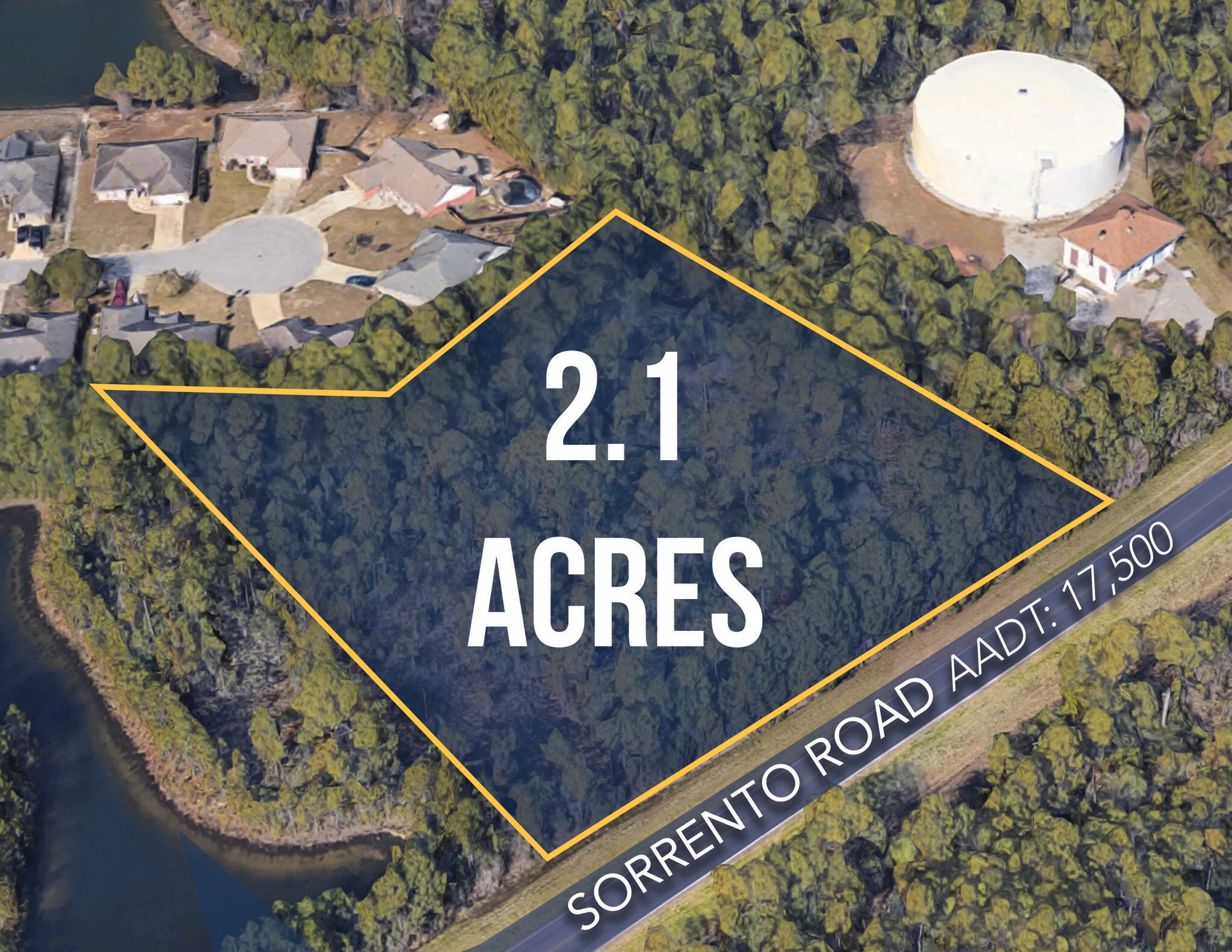 SORRENTO & BAUER ROAD, Pensacola, FL for sale Aerial- Image 1 of 5