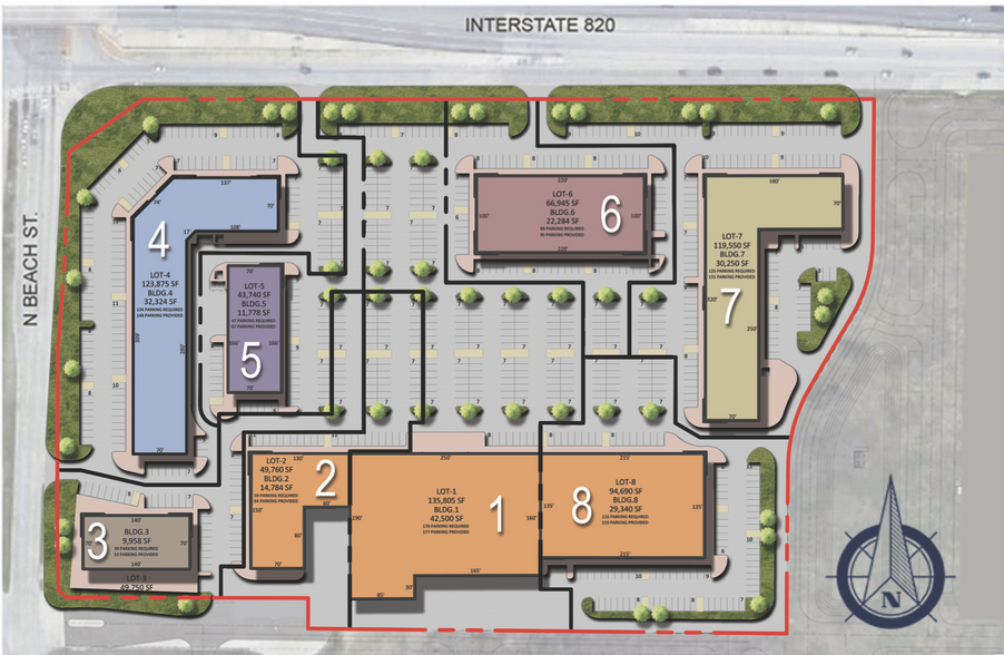 5000 N Beach St, Haltom City, TX à louer - Plan de site - Image 3 de 4