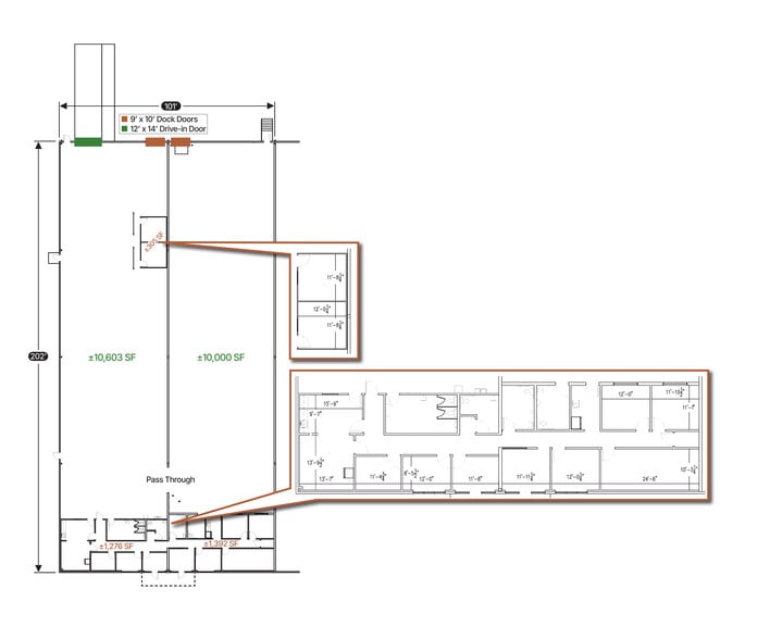 500-514 Matrix Pky, Piedmont, SC à louer - Plan d’étage - Image 3 de 4