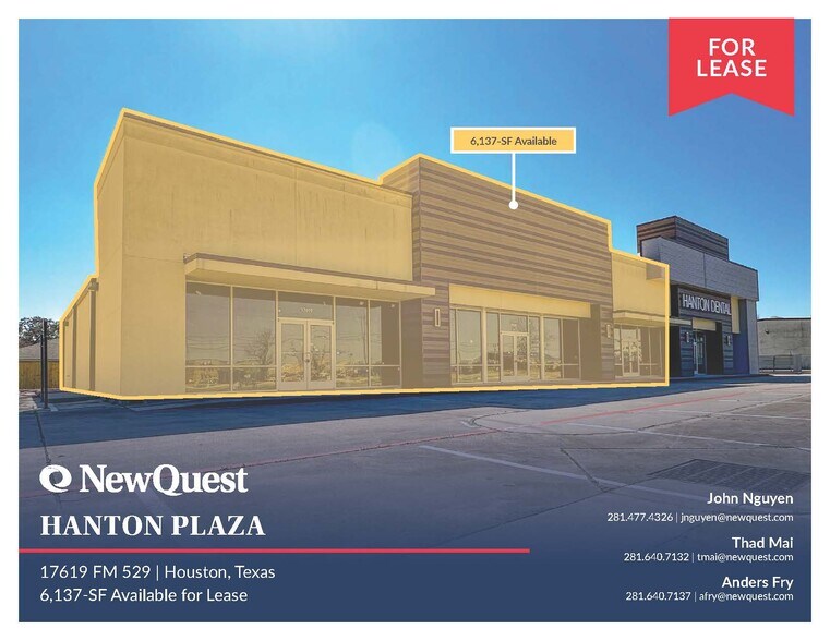 17619 FM 529 Rd, Houston, TX à louer - Photo du bâtiment - Image 2 de 4