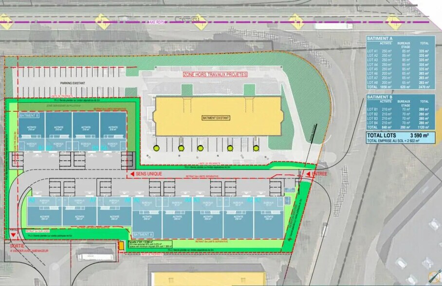 Flex dans Saint-Quentin-Fallavier à louer - Plan de site - Image 2 de 7