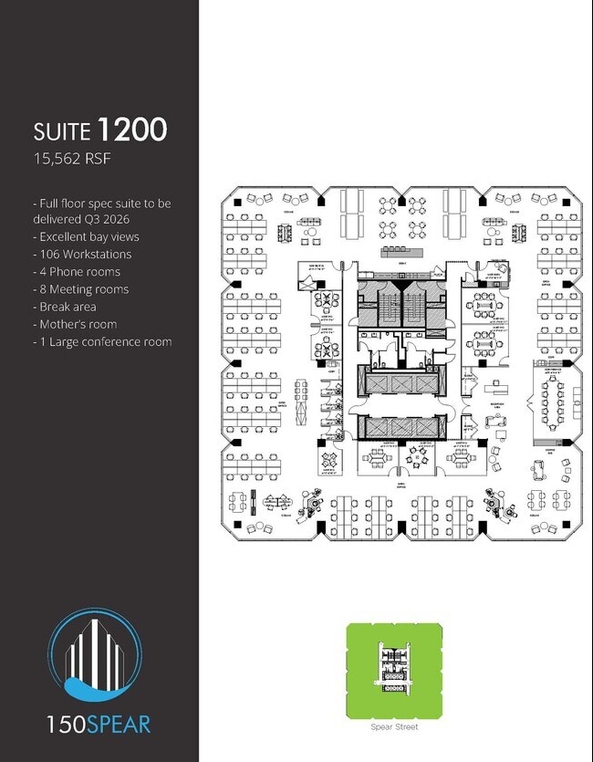 150 Spear St, San Francisco, CA for lease Floor Plan- Image 1 of 1