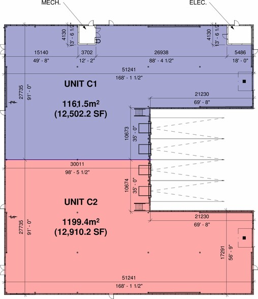 1310 Arvin Av, Stoney Creek, ON for lease - Floor Plan - Image 3 of 6