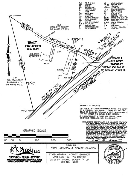 295 Old Peachtree Rd NW, Suwanee, GA à vendre - Plan cadastral - Image 2 de 2