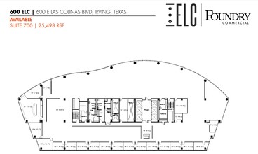 600 E Las Colinas Blvd, Irving, TX à louer Plan d  tage- Image 1 de 1