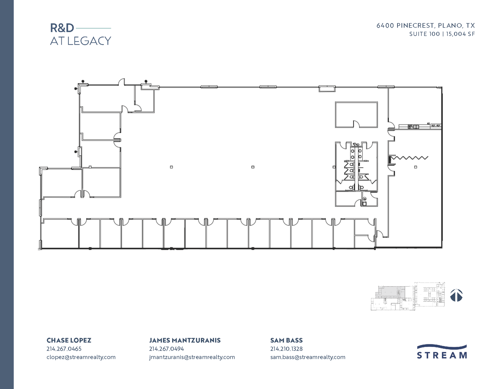 6400 Pinecrest Dr, Plano, TX à louer Plan d’étage- Image 1 de 1