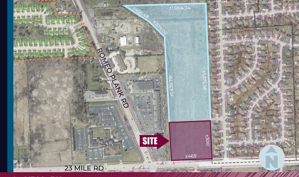 23 mile road, Macomb, MI for lease - Site Plan - Image 3 of 6