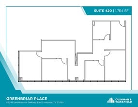 650 N Sam Houston Pky E, Houston, TX for lease Floor Plan- Image 1 of 1