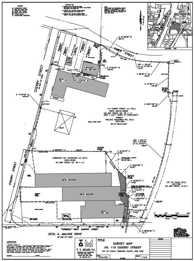 110 Cherry St, Ithaca, NY for sale Plat Map- Image 1 of 4