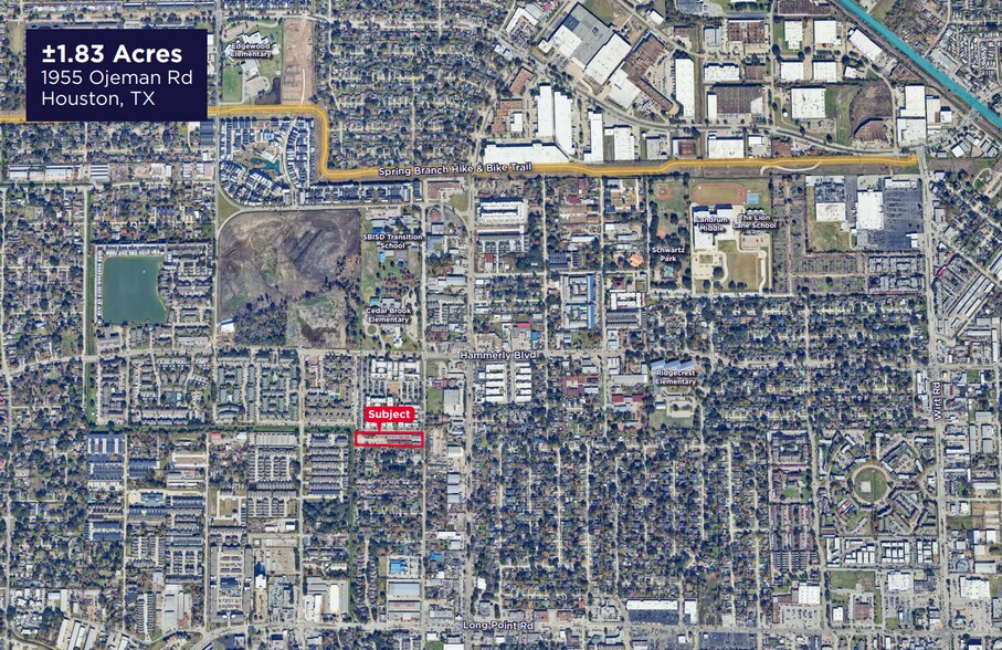 1955 Ojeman Rd, Houston, TX à vendre - Aérien - Image 2 de 3