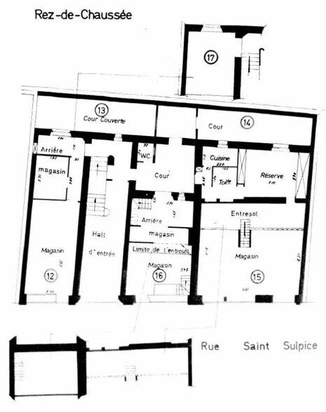Rue Saint-Sulpice, Paris à louer - Plan d’étage - Image 2 de 2