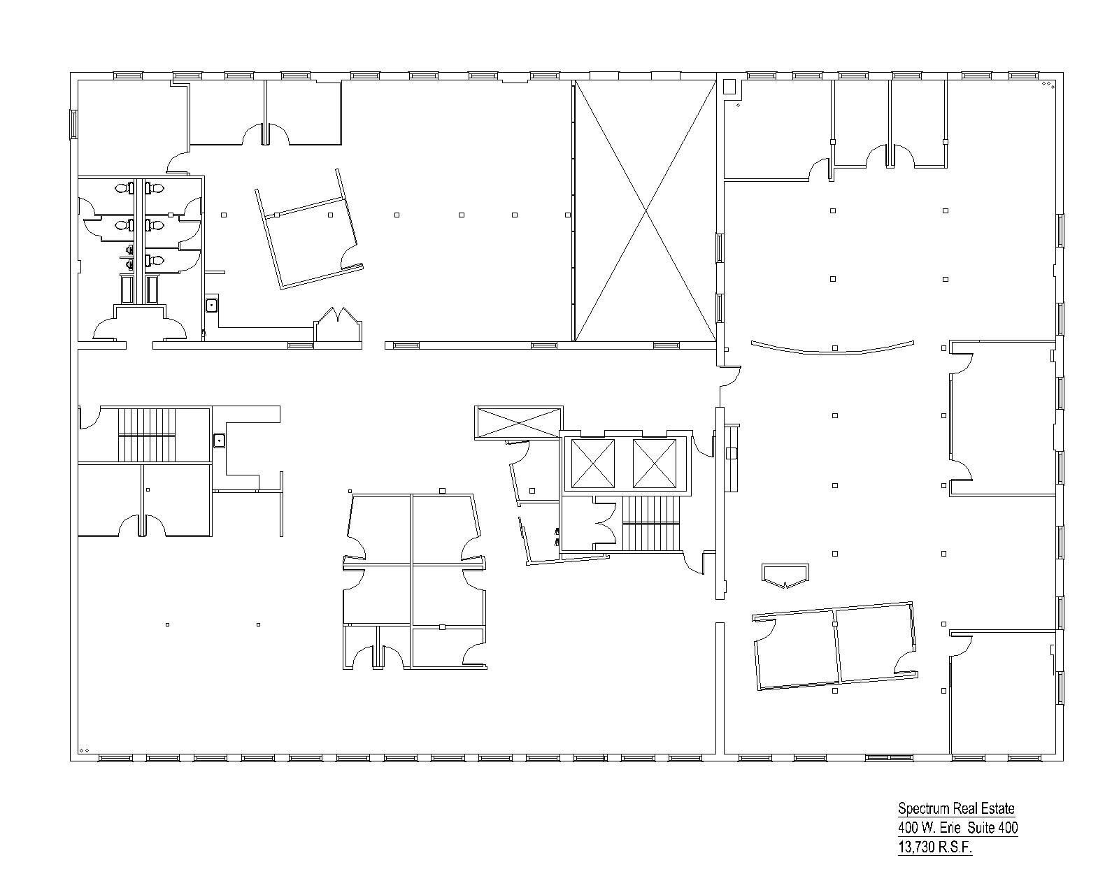 400 W Erie St, Chicago, IL à louer Plan d’étage- Image 1 de 7