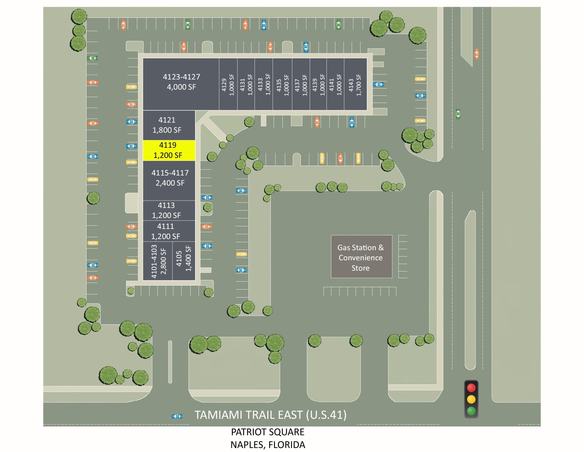 4101-4143 Tamiami Trl E, Naples, FL à louer Plan de site- Image 1 de 1