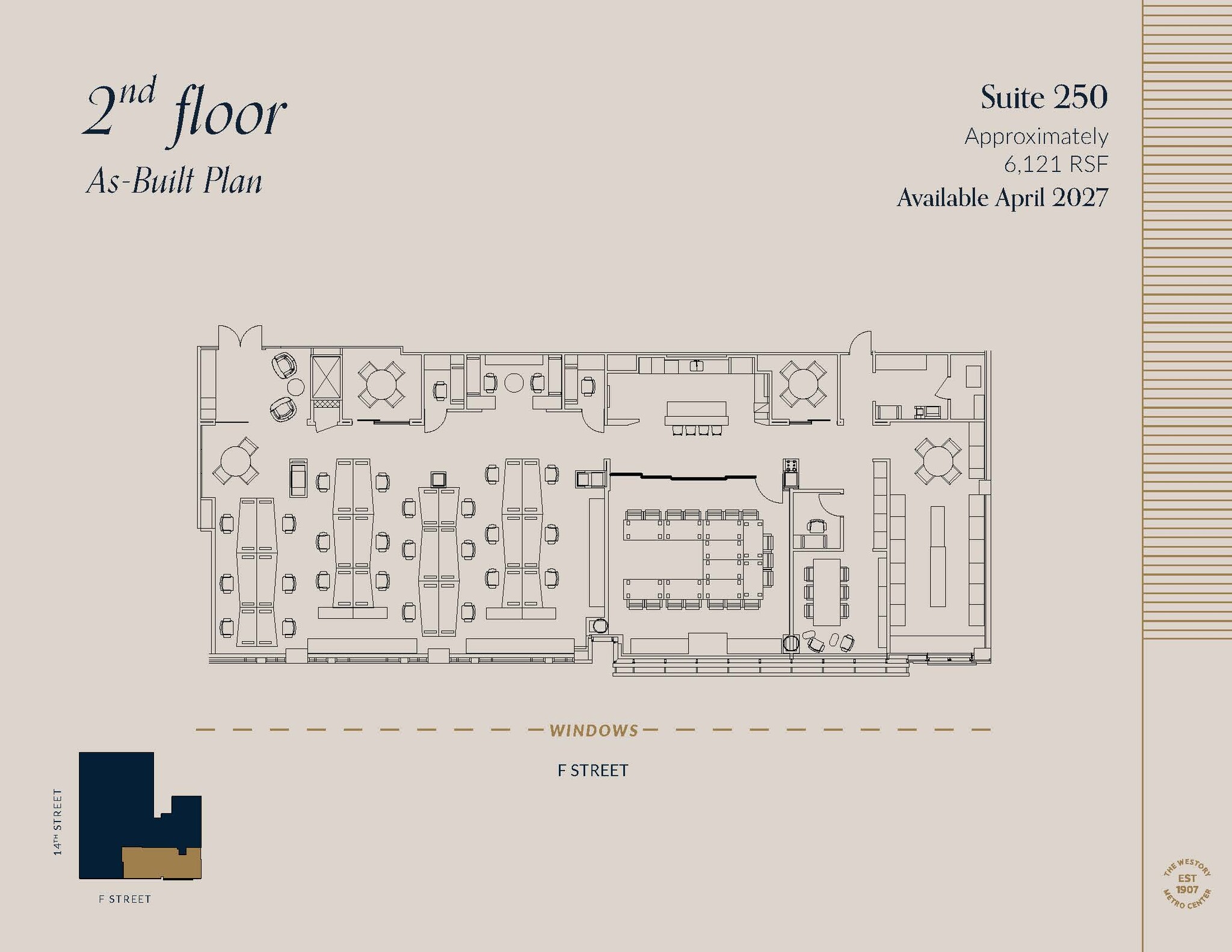 607 14th St NW, Washington, DC à louer Plan d’étage- Image 1 de 4
