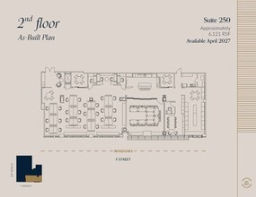 607 14th St NW, Washington, DC à louer Plan d’étage- Image 1 de 4