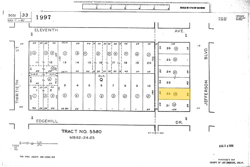 3121 W Jefferson Blvd, Los Angeles, CA for lease - Plat Map - Image 2 of 33