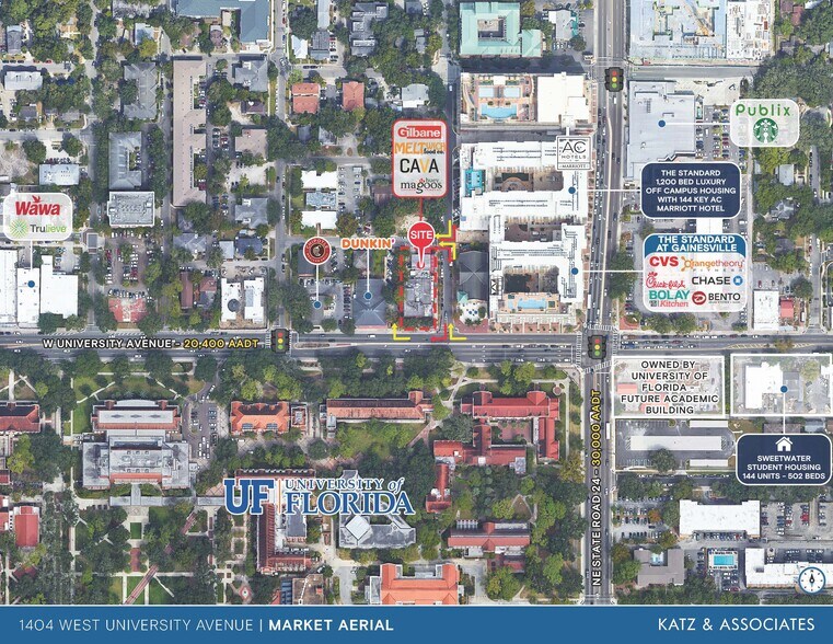 1404 W University Ave, Gainesville, FL à louer - Photo du bâtiment - Image 3 de 4