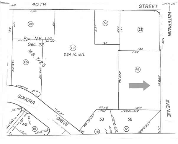 161-295 E 40th St, San Bernardino, CA à louer - Plan cadastral - Image 2 de 10