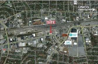 2222 Patterson St, Greensboro, NC - aerial  map view