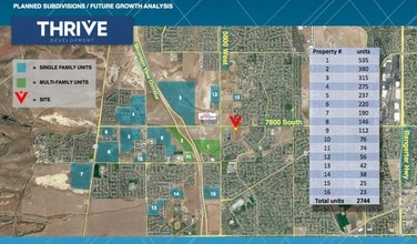 5481 W 7800 S, West Jordan, UT - AERIAL map view