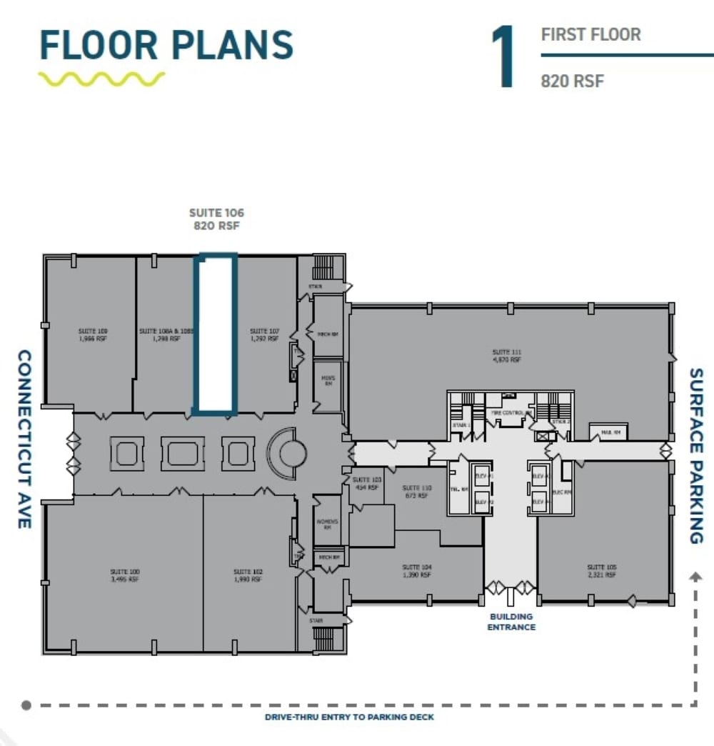 8401 Connecticut Ave, Chevy Chase, MD à vendre Plan d’étage- Image 1 de 1