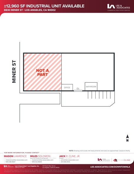 8830-8832 Miner St, Los Angeles, CA à louer - Plan de site - Image 2 de 16