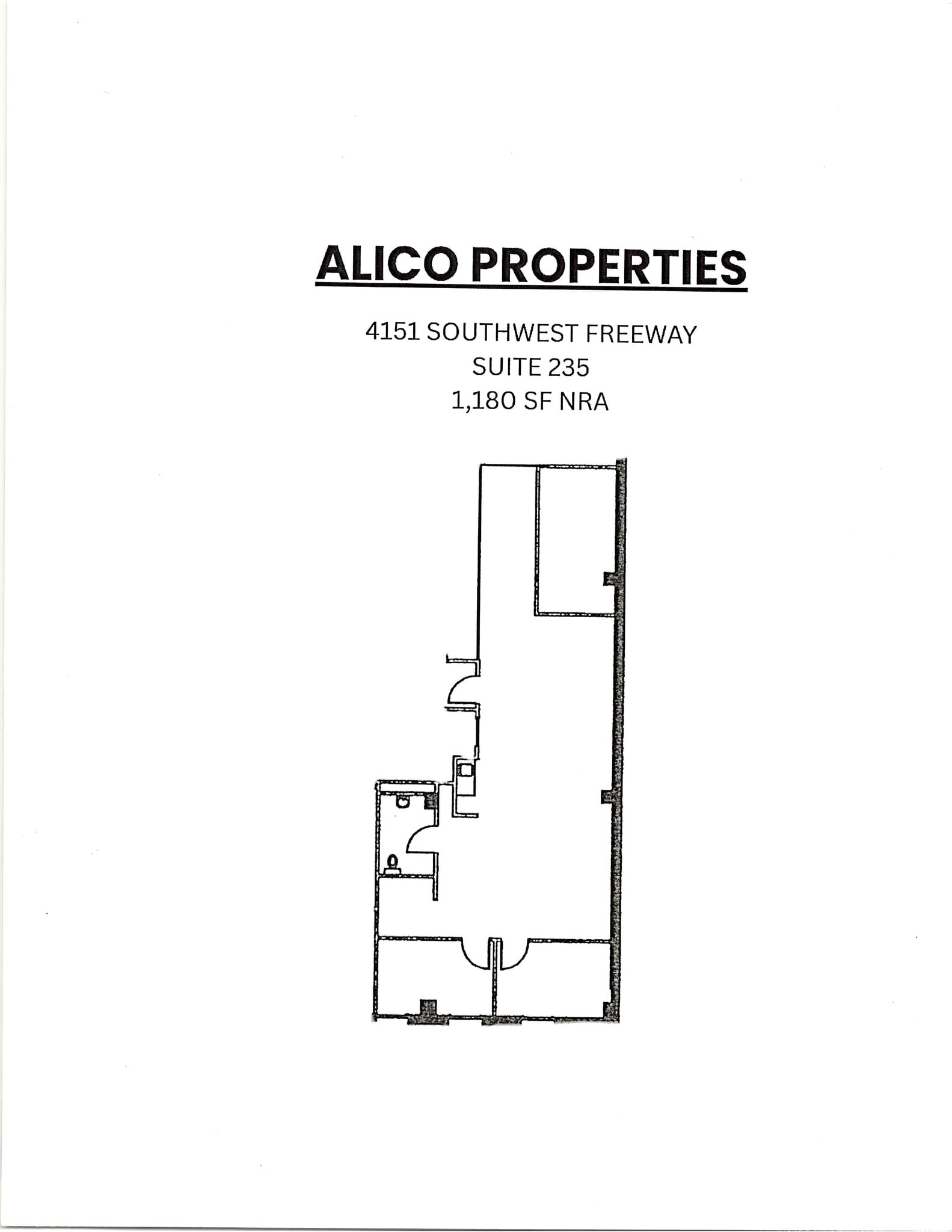 4151 Southwest Fwy, Houston, TX à louer Plan d’étage- Image 1 de 1