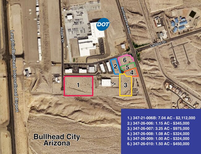 More details for 974 Enterprise Drive, Bullhead City, AZ - Land for Sale
