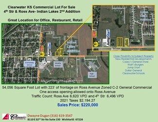 Plus de détails pour 4th & Ross Ave, Clearwater, KS - Terrain à vendre