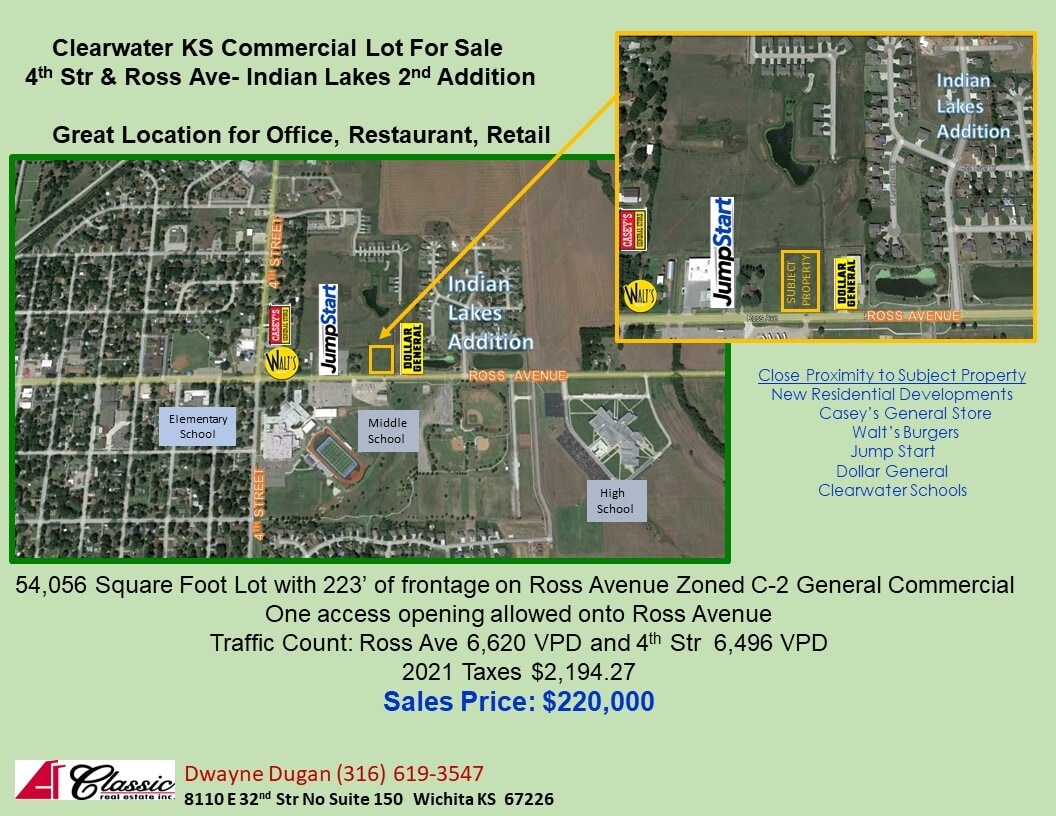 4th & Ross Ave, Clearwater, KS for sale Primary Photo- Image 1 of 2