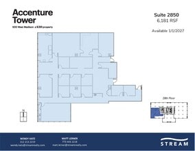 500 W Madison St, Chicago, IL à louer Plan d’étage- Image 1 de 1