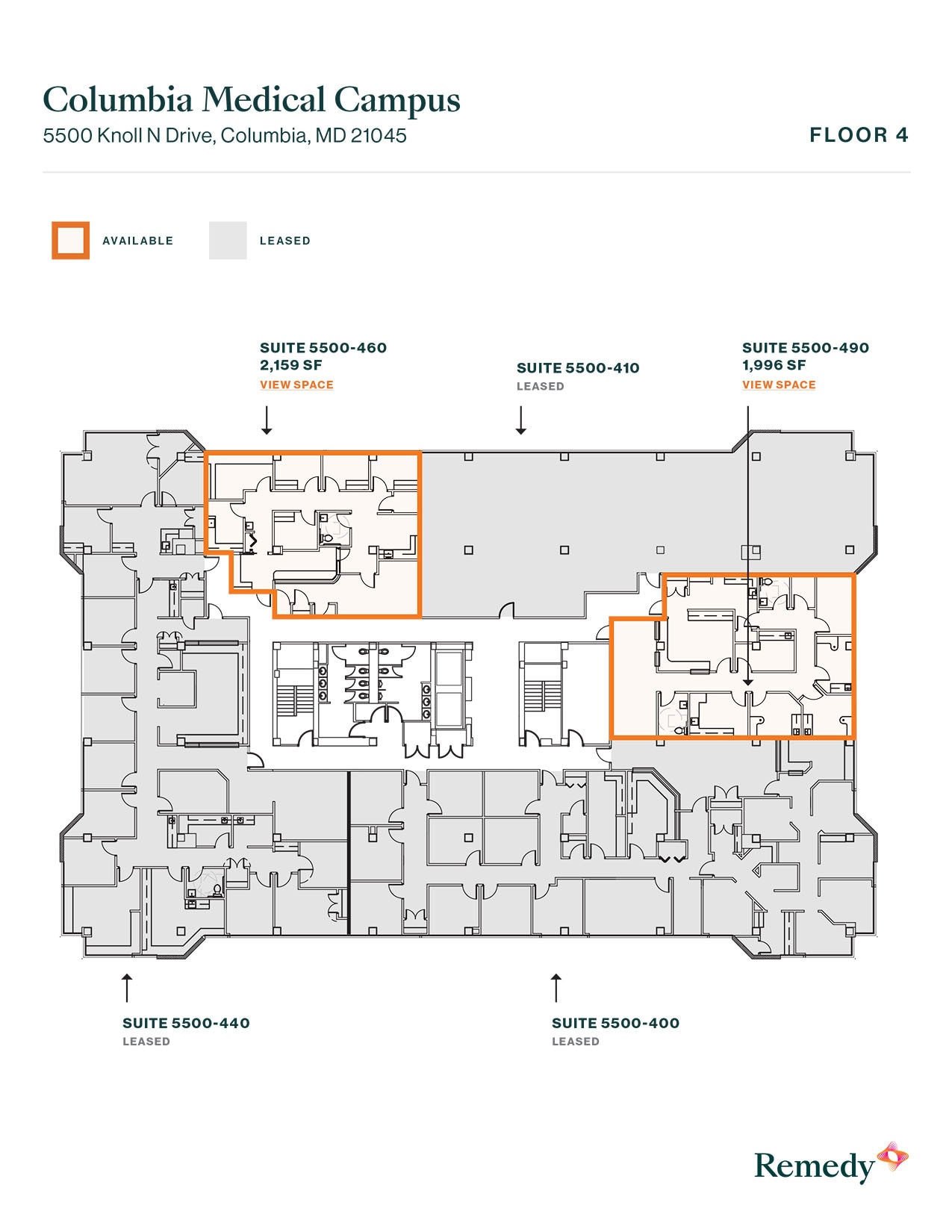 5450 Knoll North Dr, Columbia, MD à louer Plan d’étage- Image 1 de 1