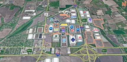 Gateway Commerce Center Dr E, Edwardsville, IL - Aérien  Vue de la carte - Image1