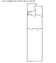 2121 S Priest Dr, Tempe, AZ for lease Floor Plan- Image 1 of 1
