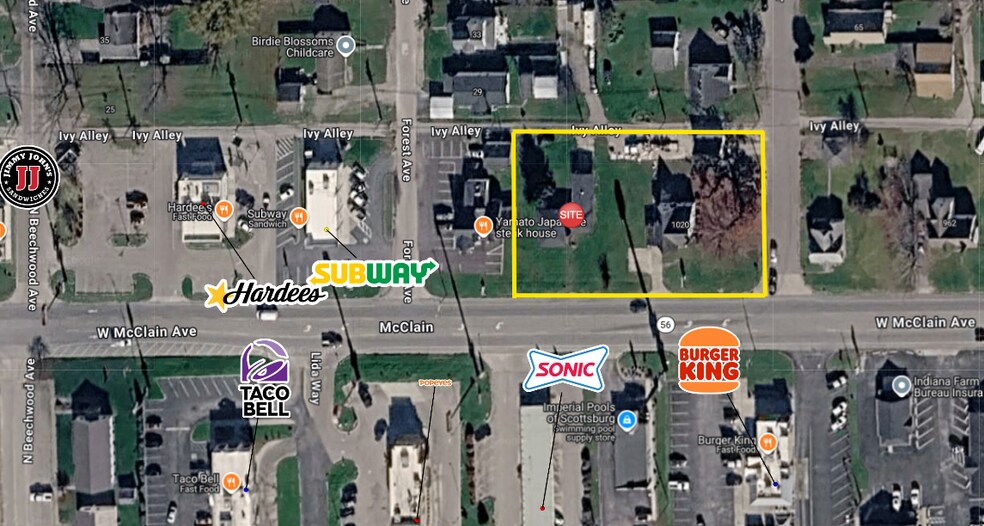 1020 W McClain Ave, Scottsburg, IN for lease - Primary Photo - Image 1 of 1