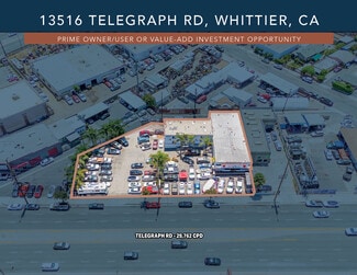 Plus de détails pour 13516 Telegraph Rd, Whittier, CA - Commerce de détail à vendre