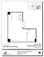 350 Burnhamthorpe Rd W, Mississauga, ON for lease Floor Plan- Image 1 of 1