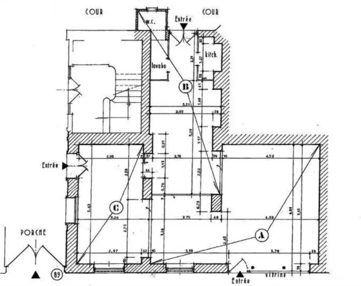 Bureau dans Paris à louer - Plan d’étage - Image 2 de 2