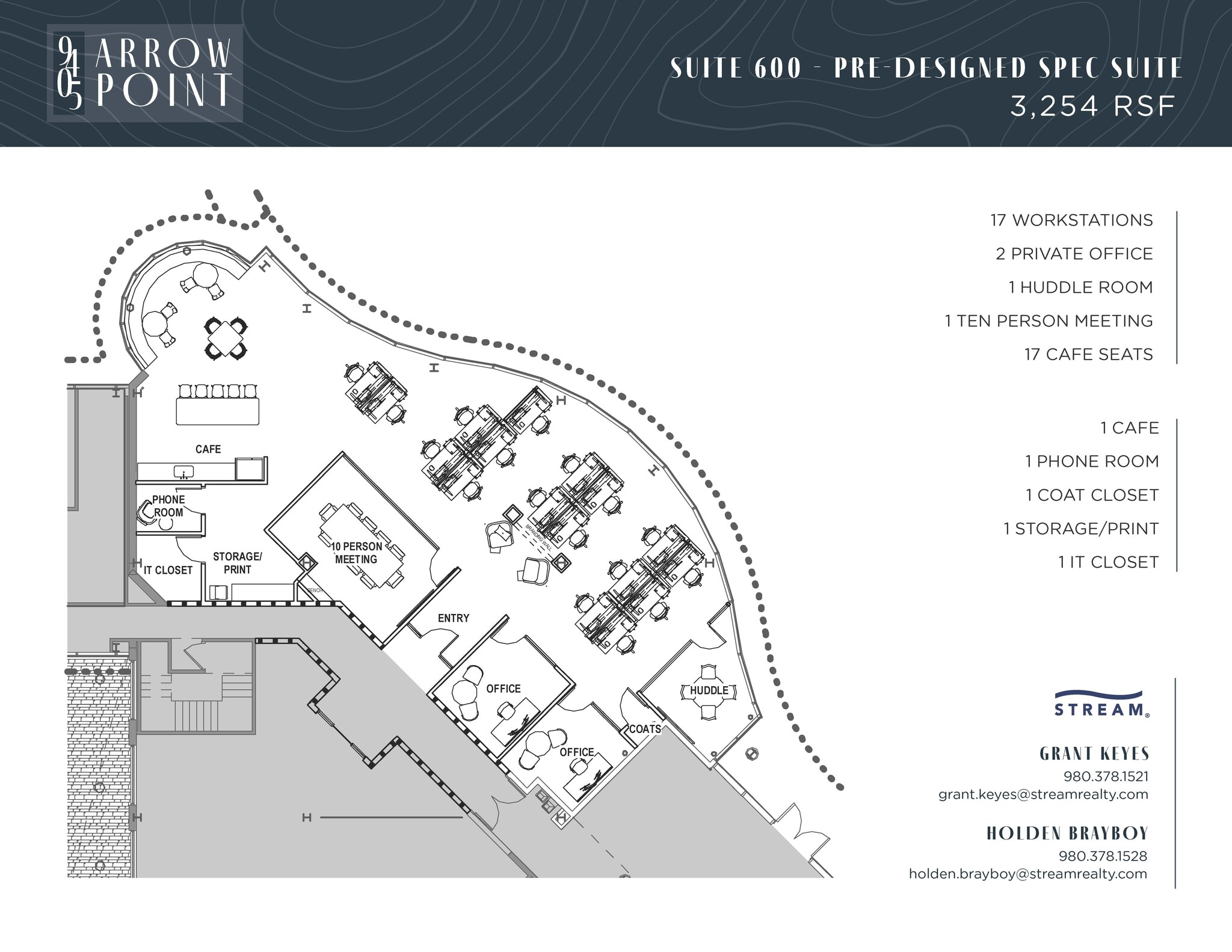 9405 Arrowpoint Blvd, Charlotte, NC à louer Plan d’étage- Image 1 de 2