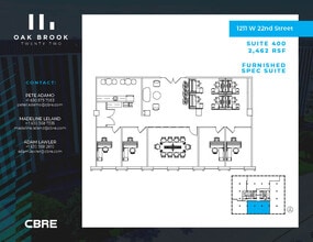 1211 W 22nd St, Oak Brook, IL for lease Floor Plan- Image 1 of 1