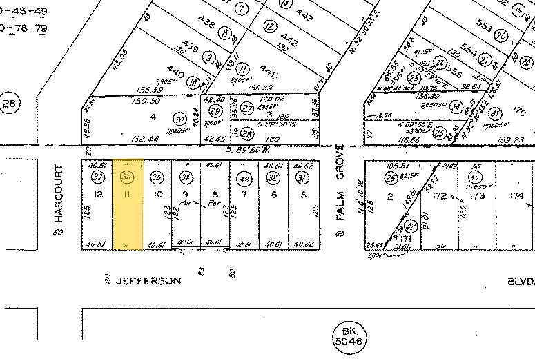 4851-4853 W Jefferson Blvd, Los Angeles, CA for lease - Plat Map - Image 3 of 9